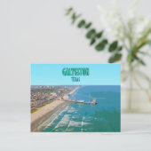 ガルベストンテキサス州ピアショアヴィンテージ ポストカード (スタンド正面)