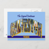 ガルベストンテキサス州大文字葉書 ポストカード (正面/裏面)