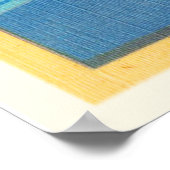 ガルベストンビーチテキサス州TXヴィンテージトラベル土産 ポスター (角)