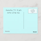 ガルベストン島 ポストカード (裏面)