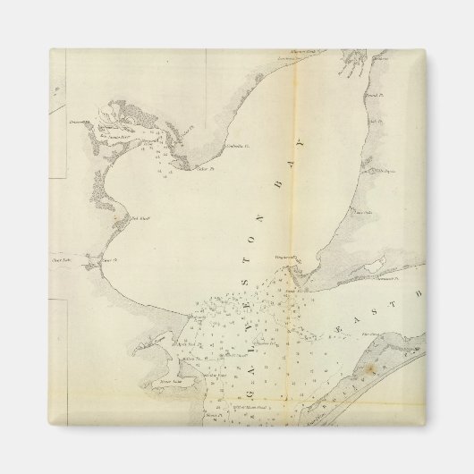 ガルベストン湾，テキサス州 マグネット (正面)