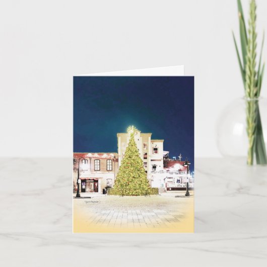 ガルベストン・サンジャーフェストのクリスマスツリー シーズンカード (正面)