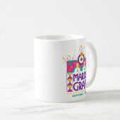 ガルベストン,テキサス州,マルディグラスアーチ コーヒーマグカップ (正面右)