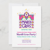 ガルベストン,テキサス州,マルディグラスアーチ 招待状 (正面)