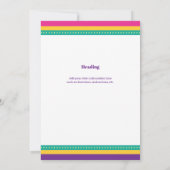 ガルベストン,テキサス州,マルディグラスアーチ 招待状 (裏面)