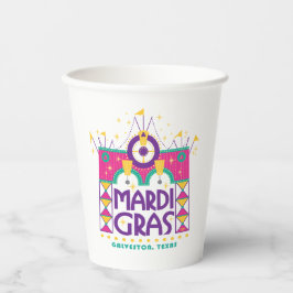ガルベストン，テキサス州，マルディグラスアーチ 紙コップ