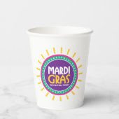 ガルベストン,テキサス州,マルディグラスサン 紙コップ (裏面)