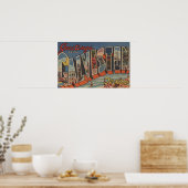 ガルベストン，テキサス州 – ラージレターシーン2 ポスター (キッチン)