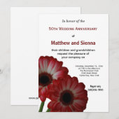 ガルベラ記念日 招待状 (正面/裏面)