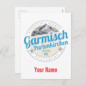 ガルミッシュパルテンカーチェンババリアヴィンテージアルプス シーズンポストカード (正面/裏面)