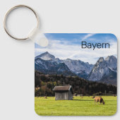 ガルミッシュパルテンキルヘンアルプスババリアGermany キーホルダー (正面)