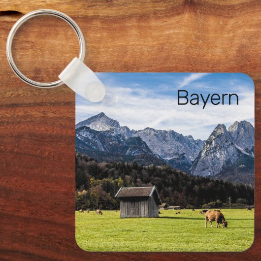 ガルミッシュパルテンキルヘンアルプスババリアGermany キーホルダー (正面)