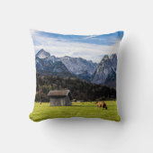 ガルミッシュパルテンキルヘンアルプスババリアGermany クッション (正面)