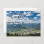 ガルミッシュ – パルテンカーチェンバヴァリアアルプスパノラマギフト シーズンポストカード (正面/裏面)