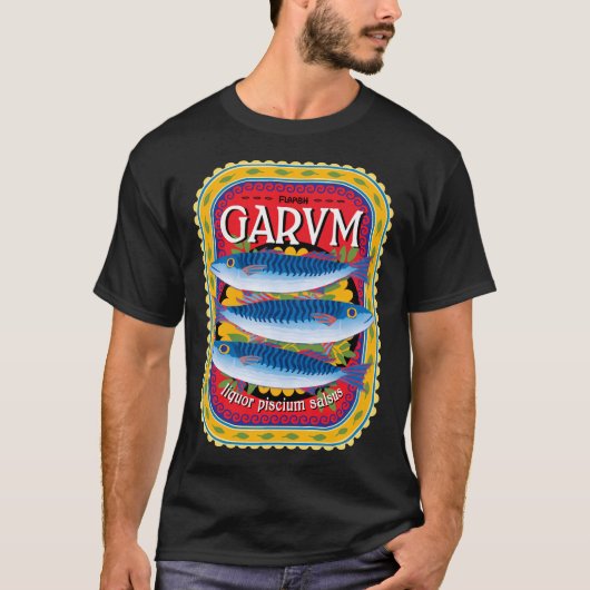 ガルムの缶 Tシャツ (正面)