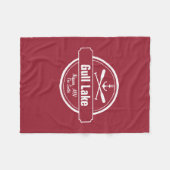 ガルレイクミネソタいかりパドルズタウンアンドネーム フリースブランケット (正面(横))