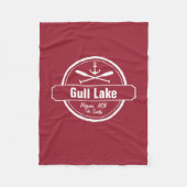 ガルレイクミネソタいかりパドルズタウンアンドネーム フリースブランケット (正面)