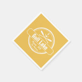 ガルレイクミネソタいかり、パドルズの町と名前 スタンダードカクテルナプキン (角)