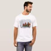 ガルヴェ湖の島の城と帆船 Tシャツ (正面フル)