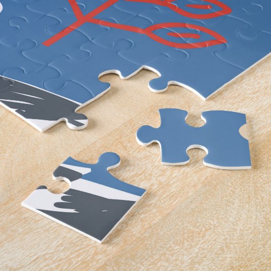 ガル歩く:ヴィンテージシームレスなパターン。 ジグソーパズル (側面)