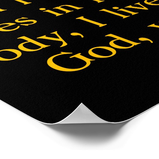 ガル2:20穏やかな山々の上の神の存在 ポスター (角)