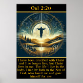 ガル2:20穏やかな山々の上の神の存在 ポスター (正面)