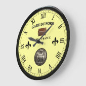 ガル・デュ・ノルド～パリ・フランス～アップライト・ピアノ～  ラージ壁時計 (傾斜)