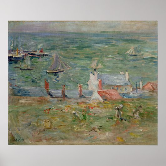 ガレイ港オン・ジャージー， 1886 ポスター (正面)