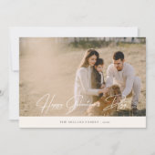 ガレエレガントンティンの日ファミリーフォトホリデーカード シーズンカード (正面)