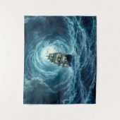 ガレオン船ストームムーンライト海航海 タペストリー (正面)