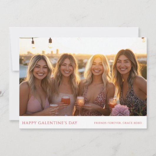 ガレシンプルンモダンティン用のグリーティングカード シーズンカード (正面)