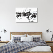 ガレットはビリー・ザ・キッドを連れて来る、1880年 キャンバスプリント (インサイチュ (寝室))