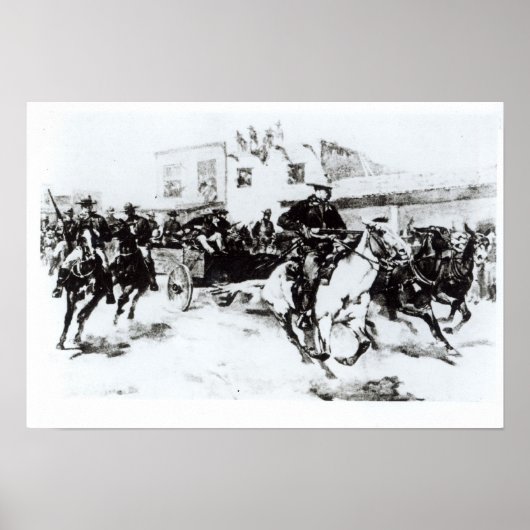 ガレットはビリー・ザ・キッドを連れて来る、1880年 ポスター (正面)