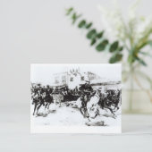 ガレットはビリー・ザ・キッドを連れて来る、1880年 ポストカード (スタンド正面)