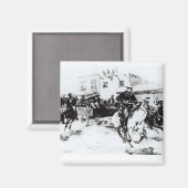 ガレットはビリー・ザ・キッドを連れて来る、1880年 マグネット (正面/裏面)