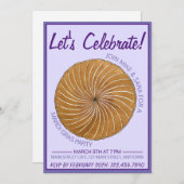 ガレットデロイスマルディグラカーニバルキングケーキ 招待状 (正面/裏面)