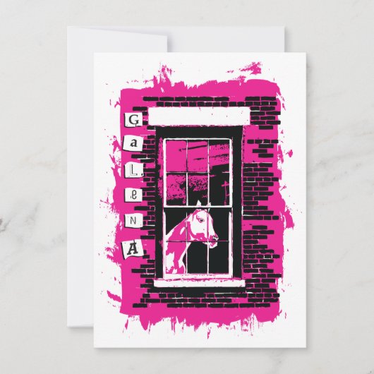 ガレナの窓 招待状 (正面)