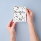 ガレナイリノイ州図形の色のページ チラシ (手)