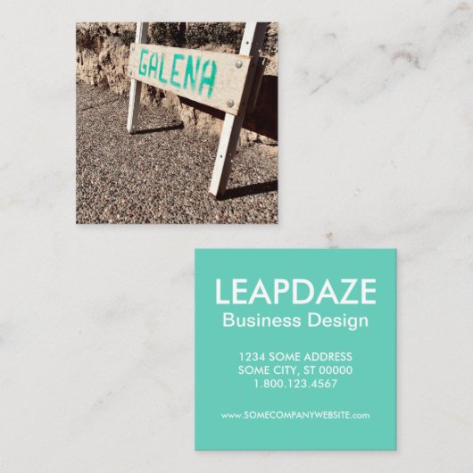 ガレナ歩道サイン スクエア名刺 (正面/裏面)