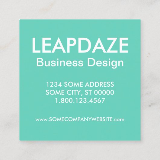 ガレナ歩道サイン スクエア名刺 (裏面)