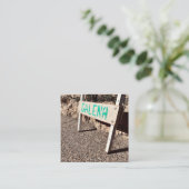 ガレナ歩道サイン スクエア名刺 (スタンド正面)