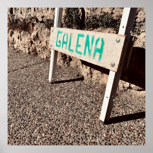 ガレナ歩道サイン ポスター (正面)