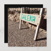 ガレナ歩道サイン 招待状 (正面/裏面)