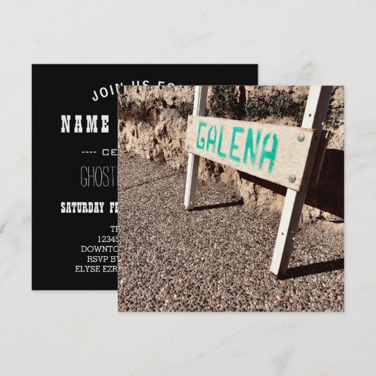 ガレナ歩道サイン 招待状 (正面/裏面)