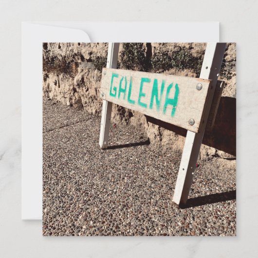 ガレナ歩道サイン 招待状 (正面)