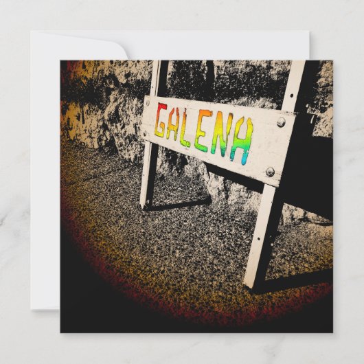 ガレナ歩道サイン 招待状 (正面)