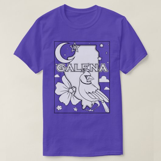 ガレナ・イリノイ州概要 Tシャツ (デザイン正面)