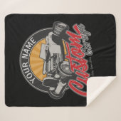 ガレパーソナライズされたー改造ジレトロカスタムロードスター シェルパブランケット (正面(横))