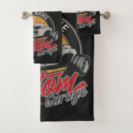 ガレパーソナライズされたー改造ジレトロカスタムロードスター バスタオルセット