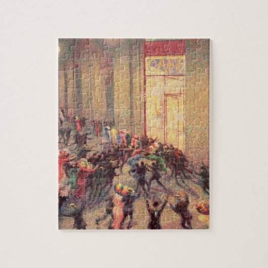 ガレリアの暴動、1909年(キャンバスの油) ジグソーパズル (縦)